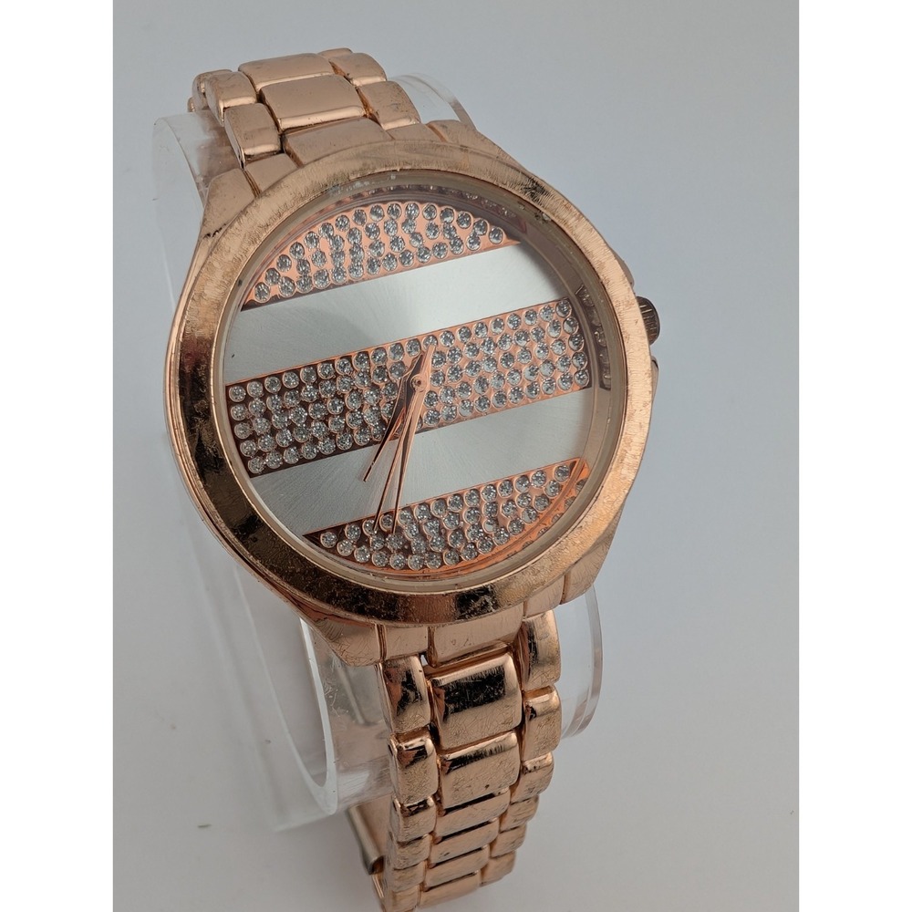 Women's Rose Gold Tone Fashion Watch 36mm Case 6.25" Band- Newโ Battery